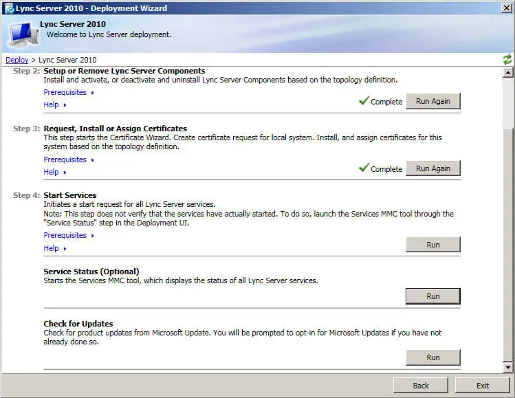 Install Lync Server 2010 - Step 179