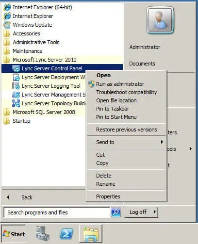 Install Lync Server 2010 - Step 180