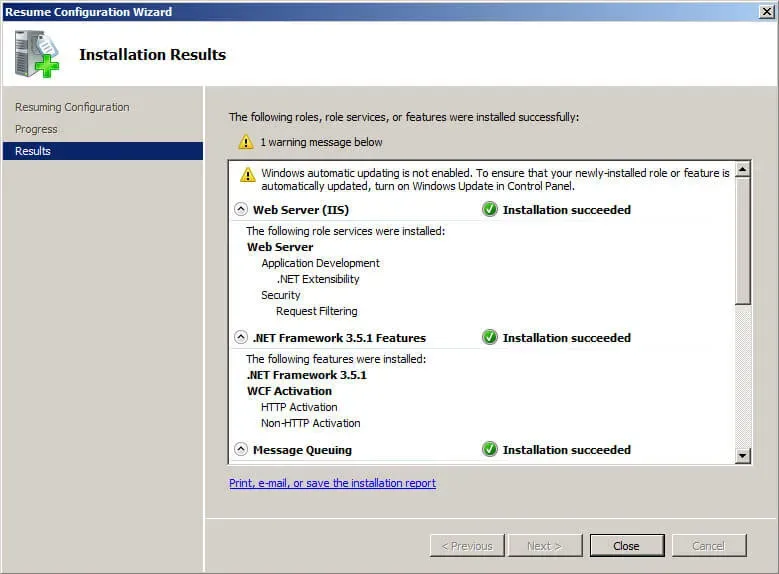 Install Lync Server 2010 - Step 63