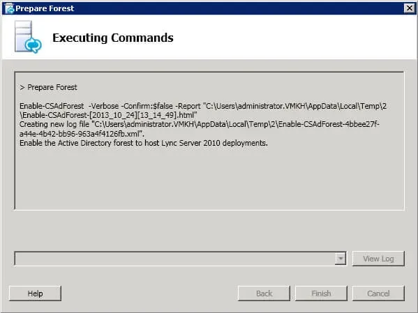Install Lync Server 2010 - Step 87