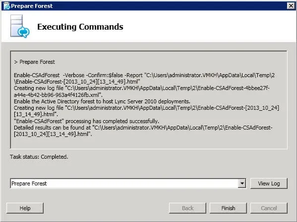 Install Lync Server 2010 - Step 88