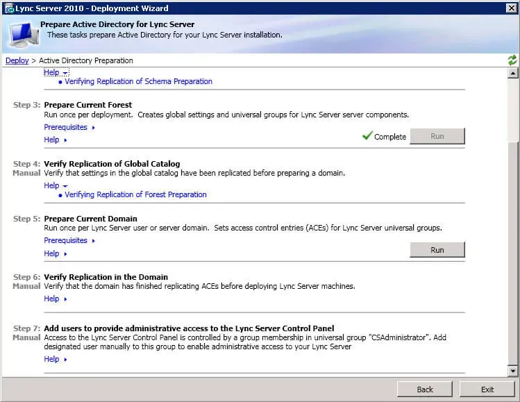 Install Lync Server 2010 - Step 92