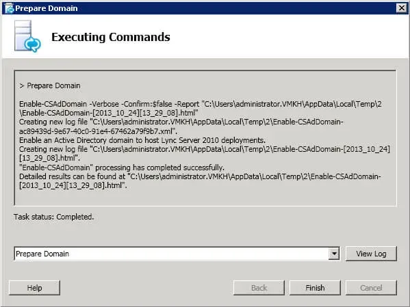 Install Lync Server 2010 - Step 95
