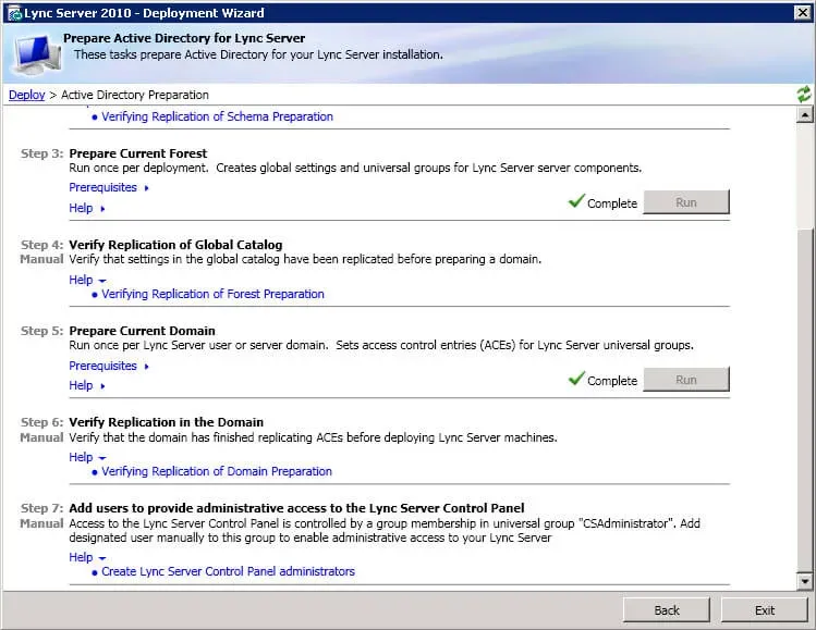 Install Lync Server 2010 - Step 96