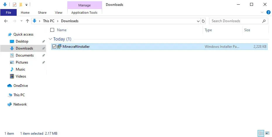 Install Minecraft on Windows - Step 2