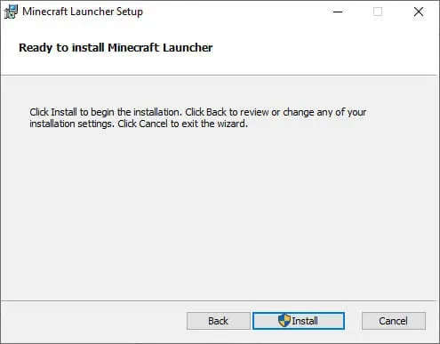 Install Minecraft on Windows - Step 5
