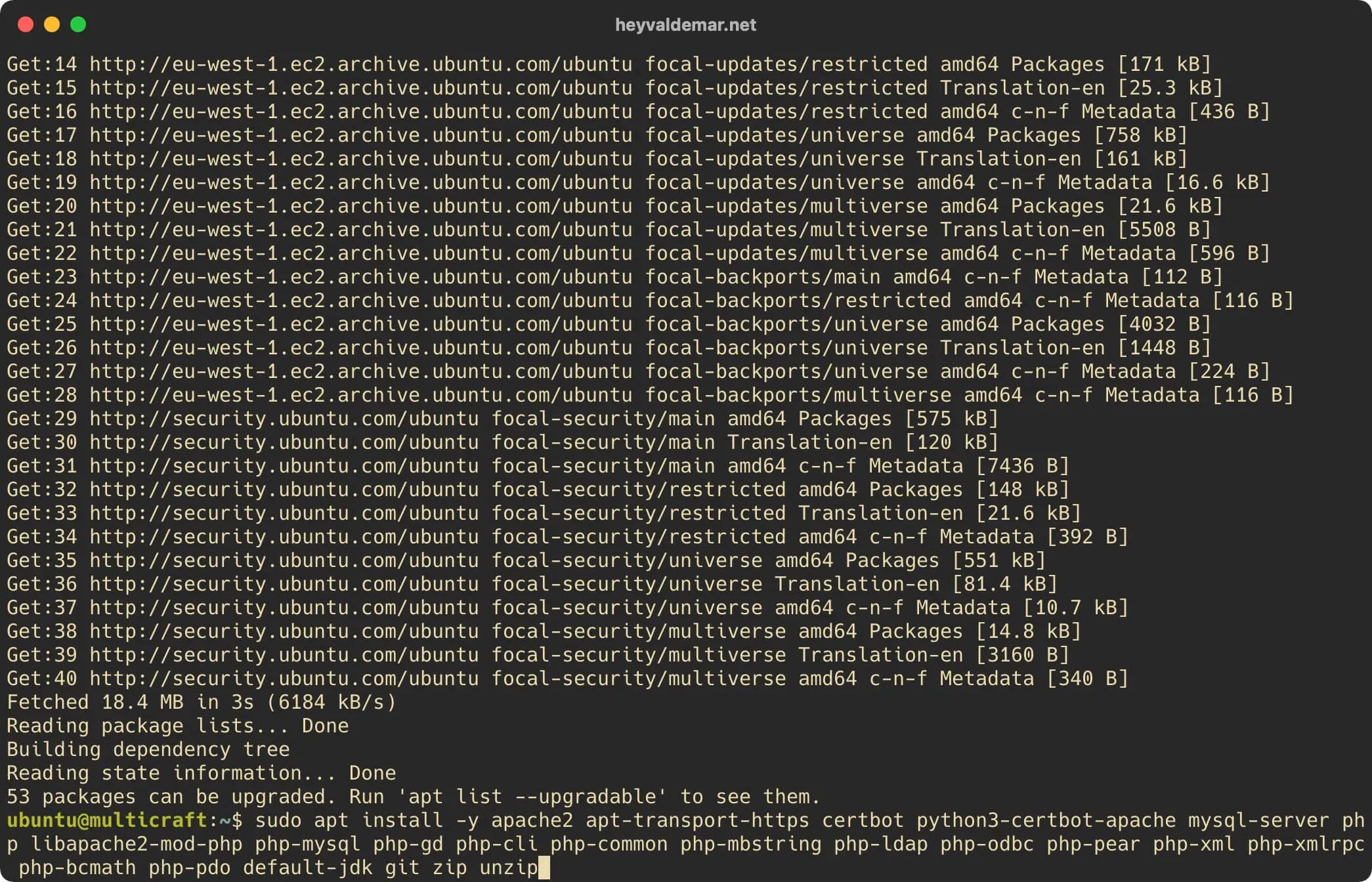 Install Multicraft on Ubuntu Server - Step 2