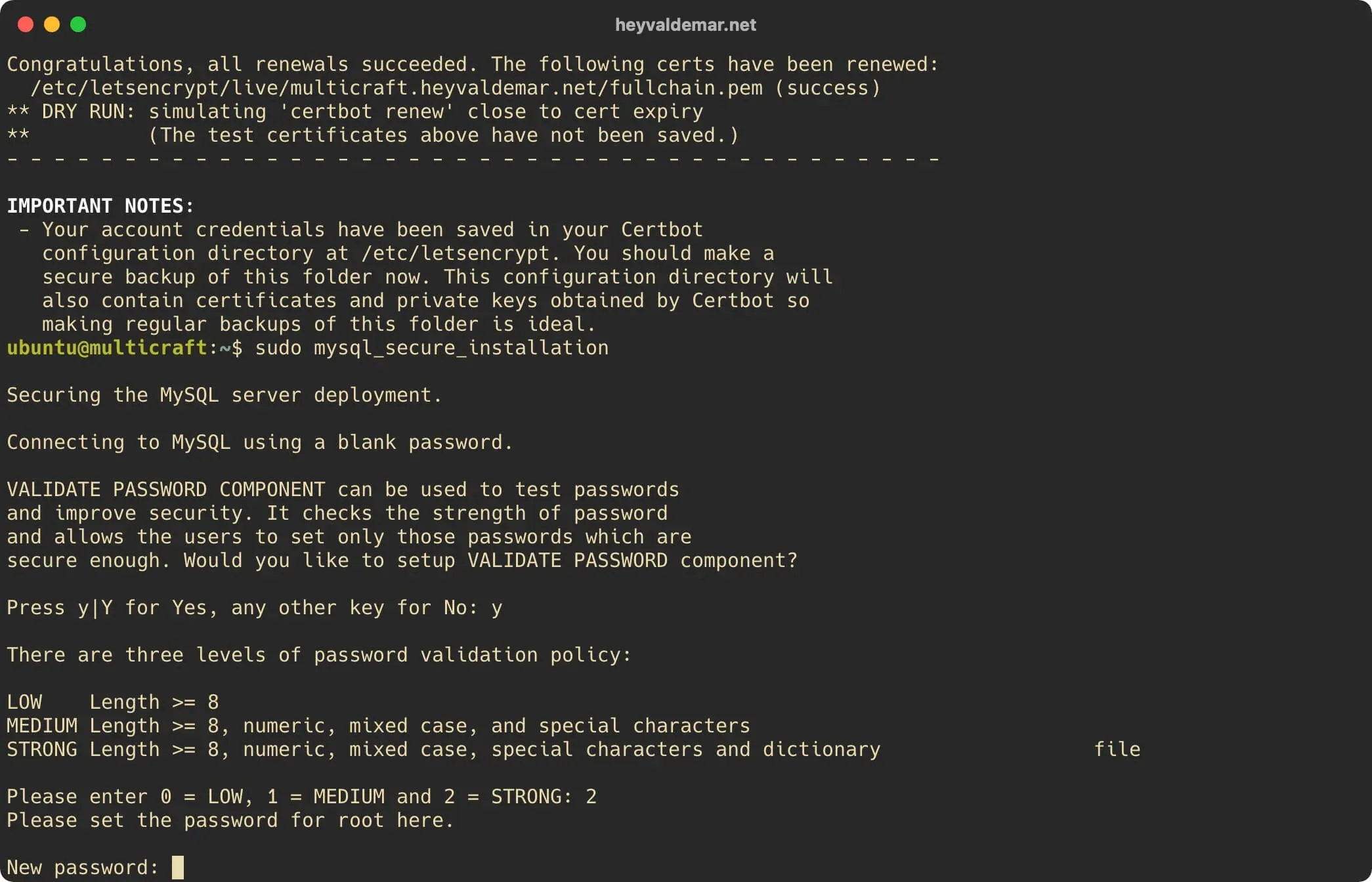 Install Multicraft on Ubuntu Server - Step 24