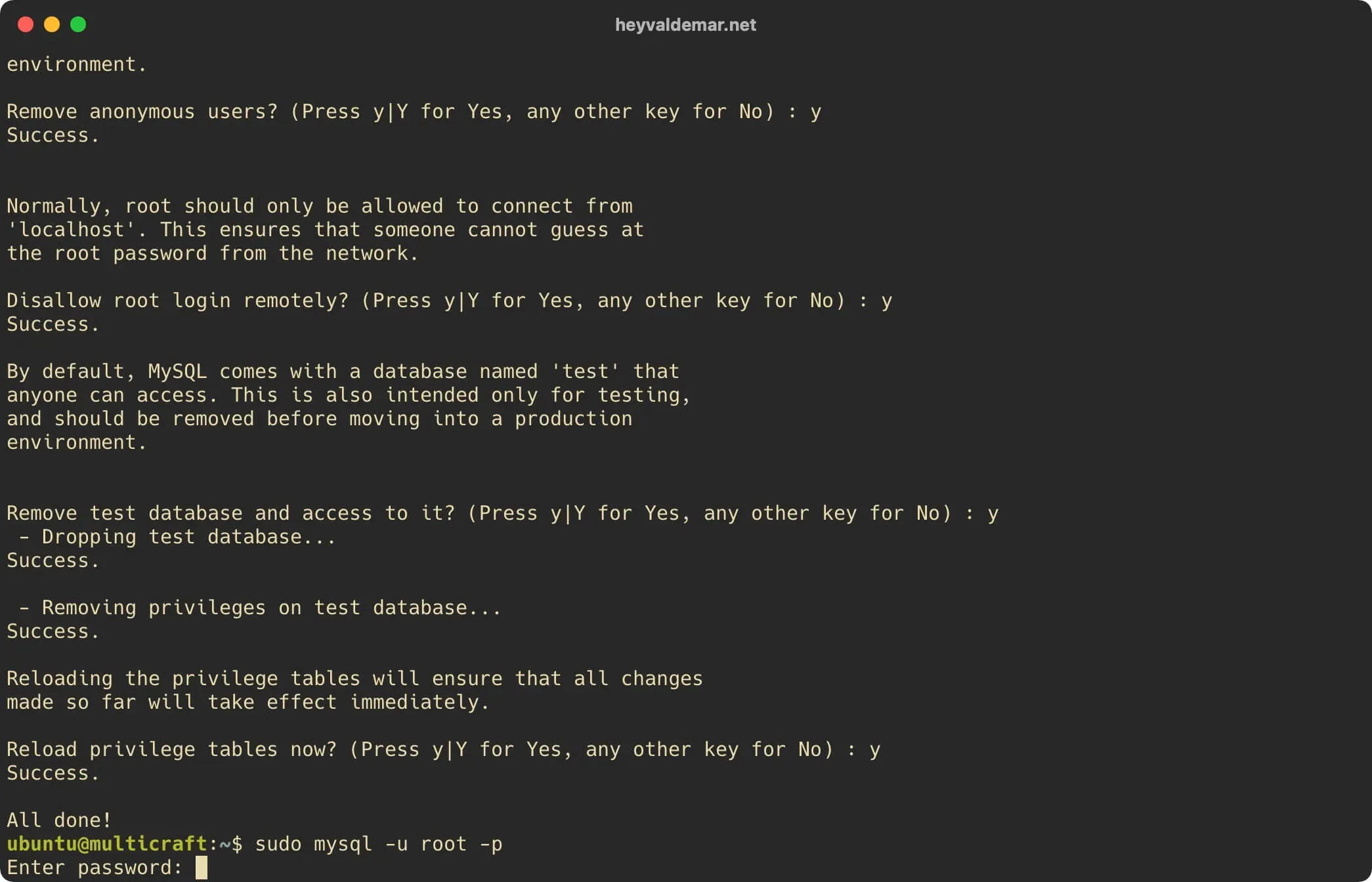 Install Multicraft on Ubuntu Server - Step 32