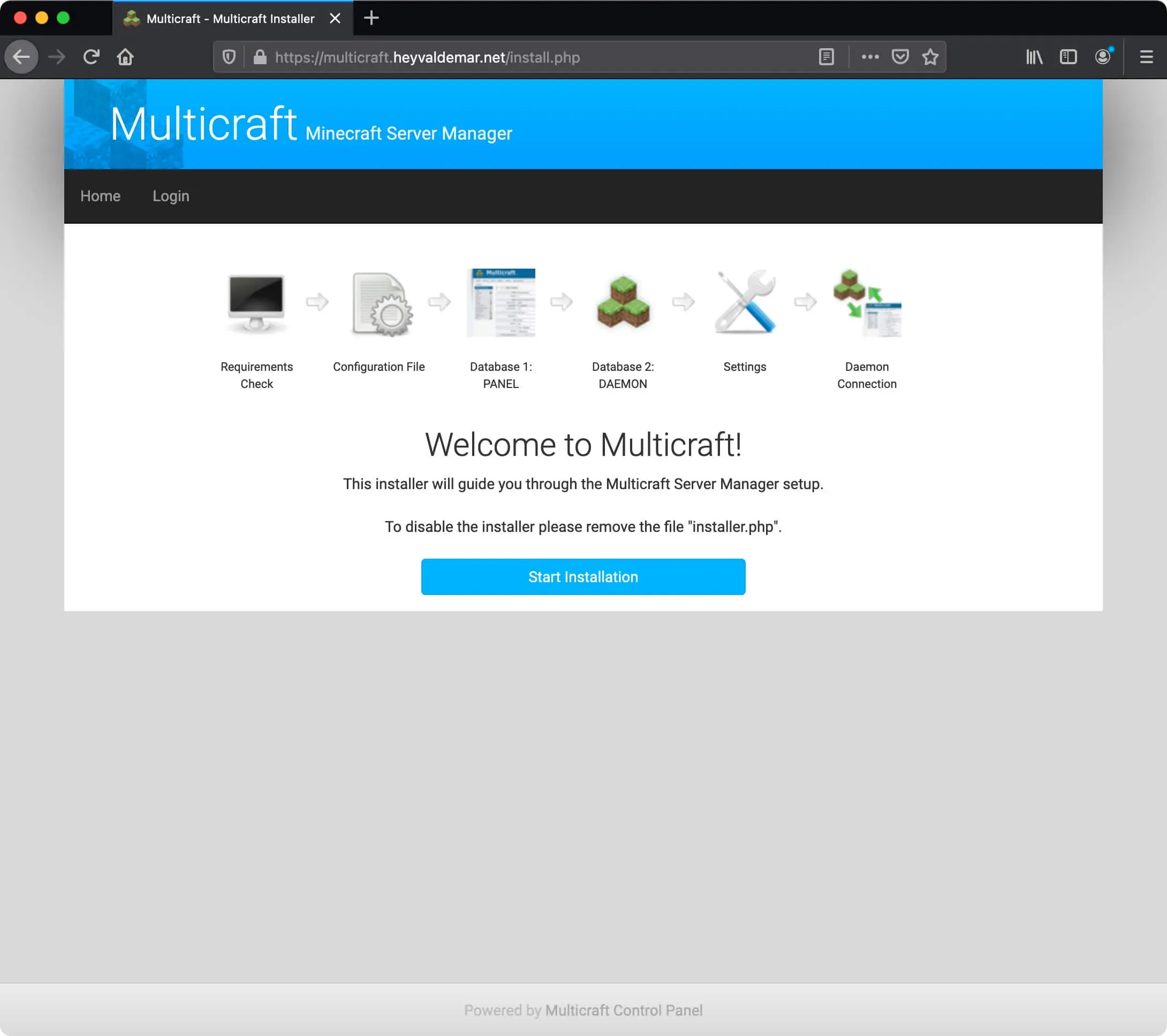 Install Multicraft on Ubuntu Server - Step 67