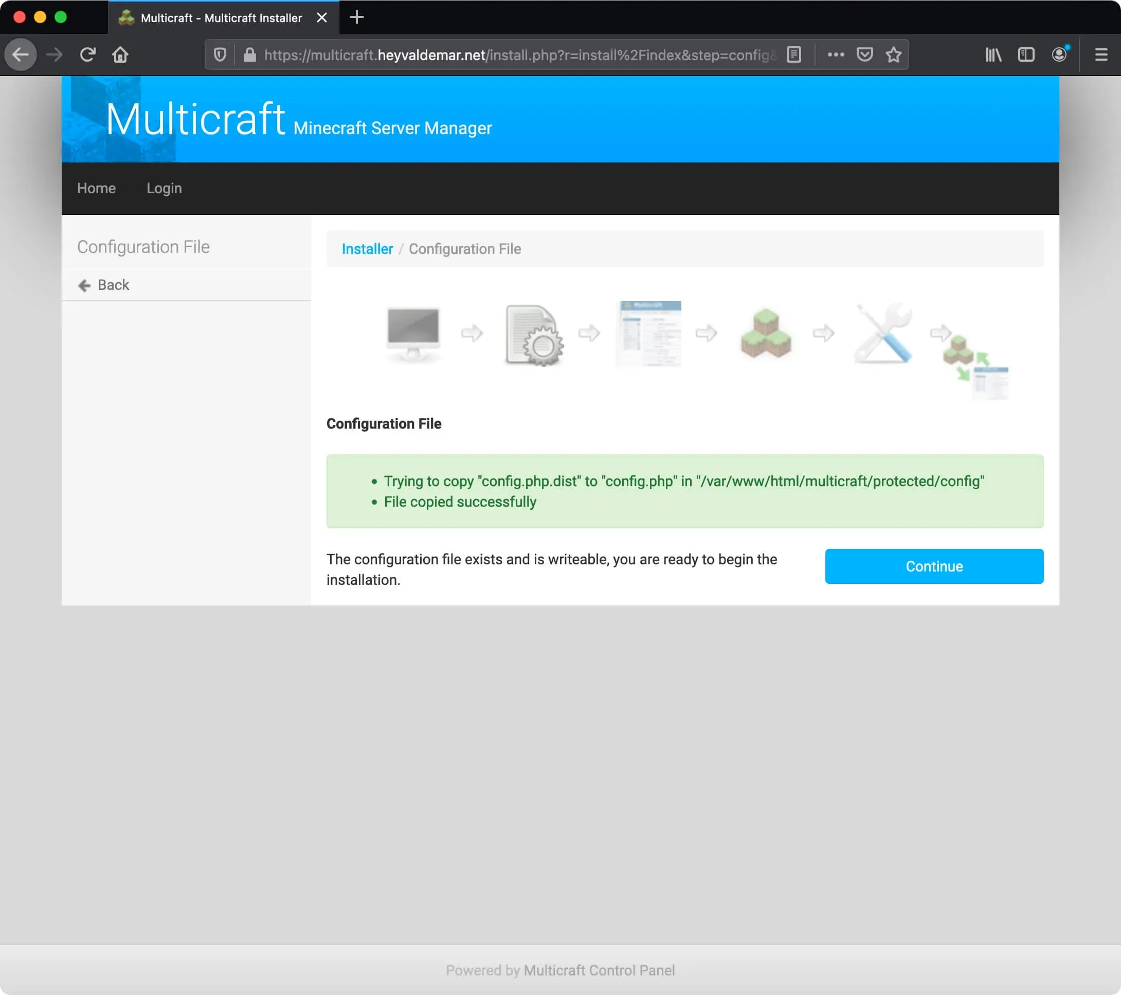Install Multicraft on Ubuntu Server - Step 69
