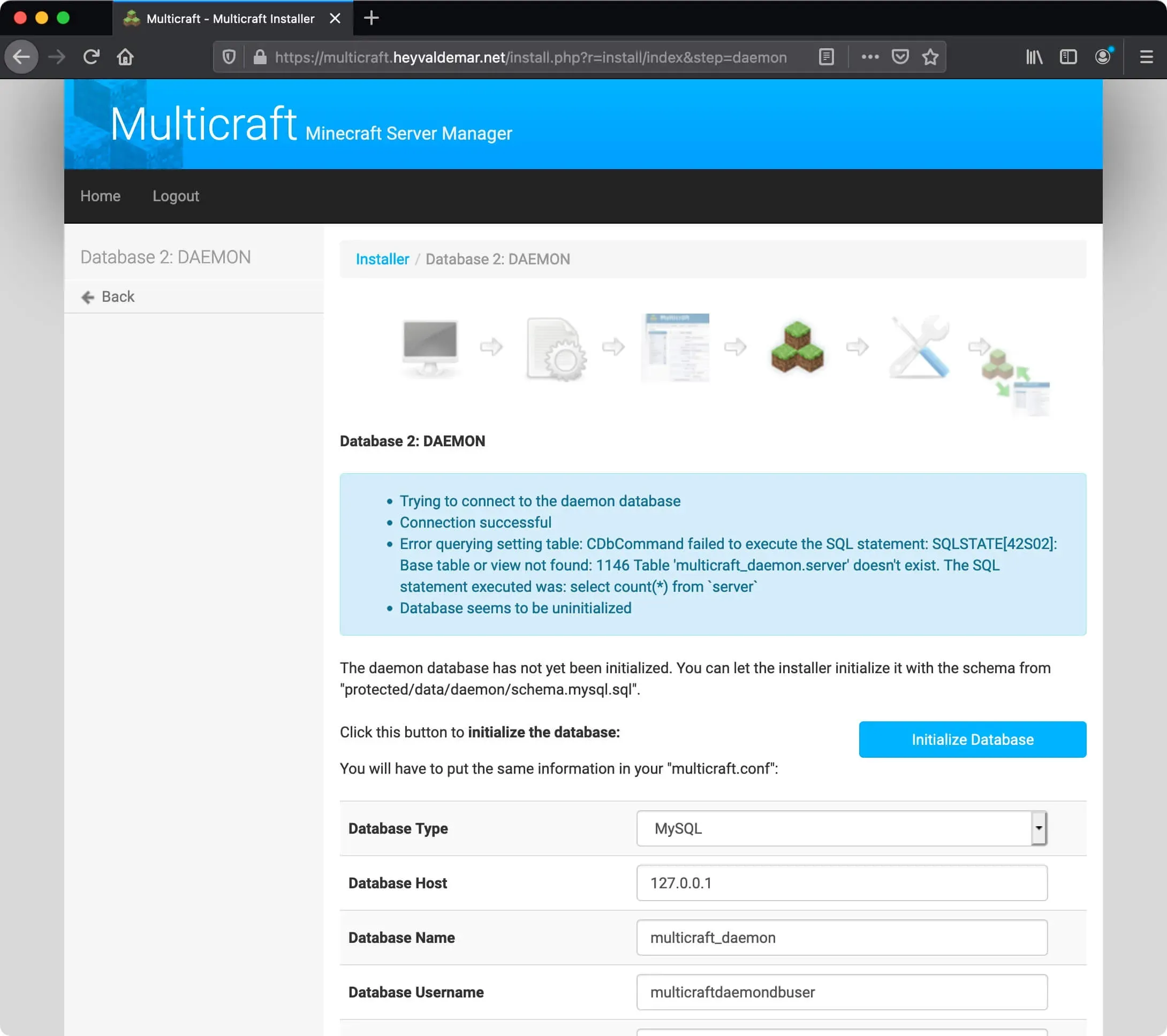 Install Multicraft on Ubuntu Server - Step 79