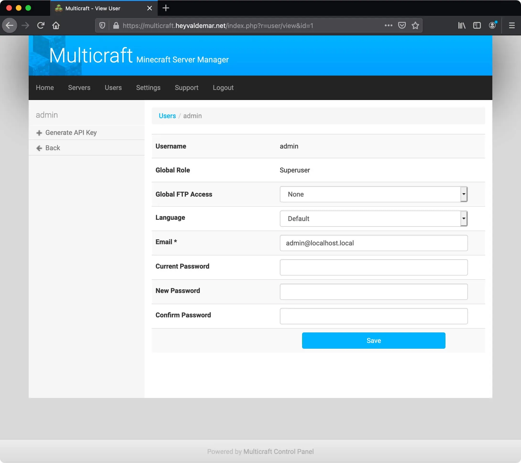 Install Multicraft on Ubuntu Server - Step 95