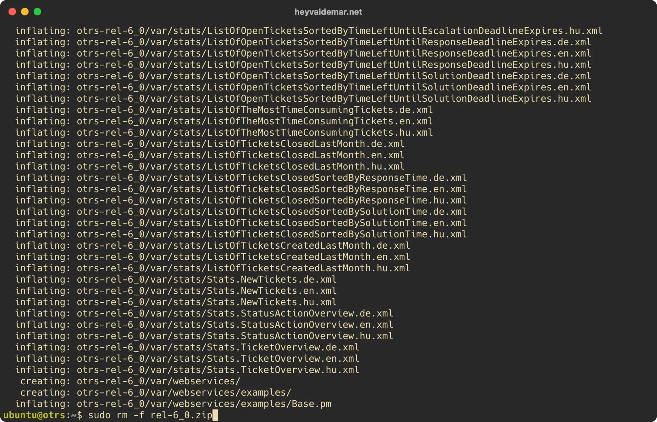Install OTRS on Ubuntu Server - Step 11