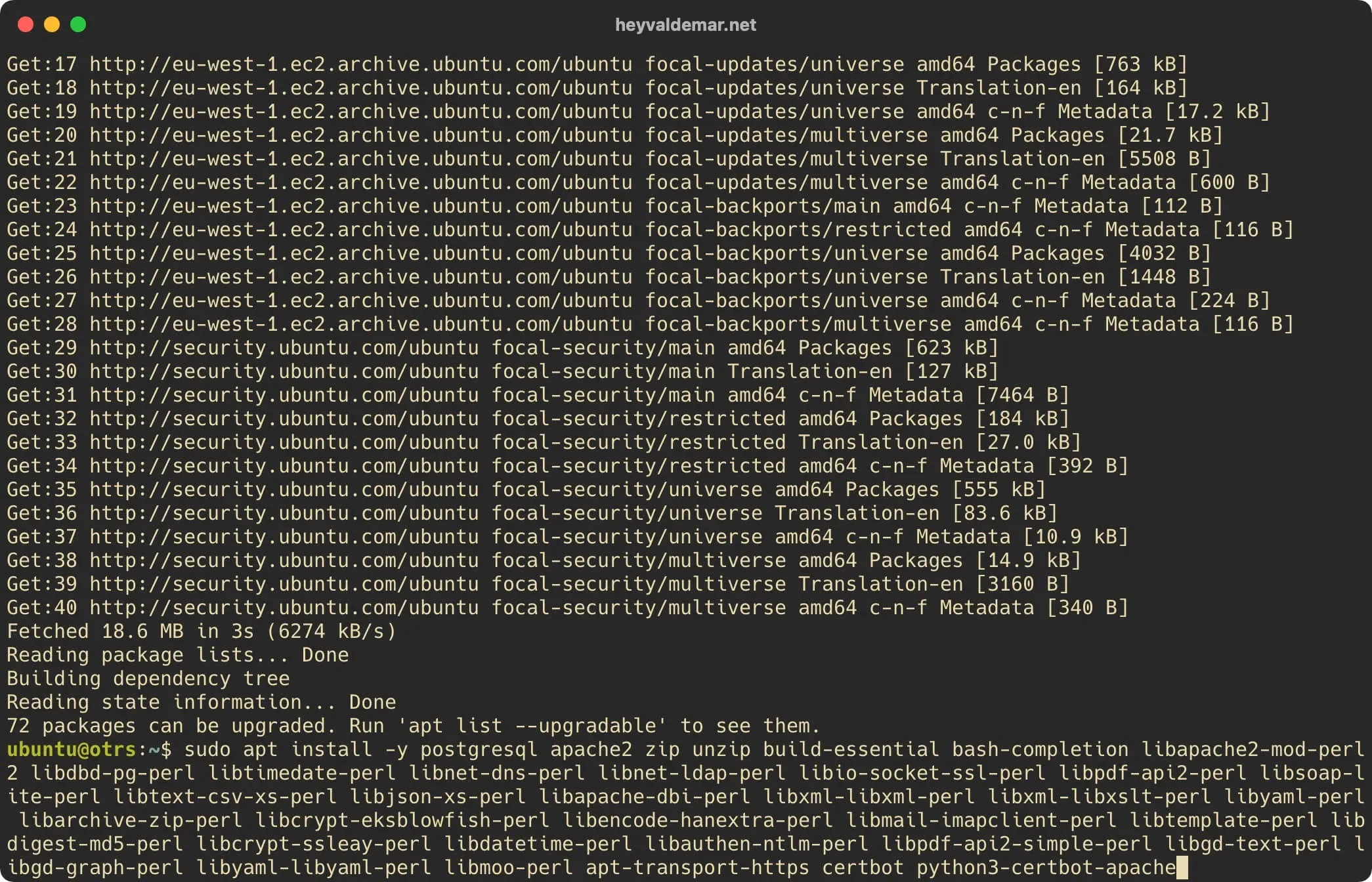 Install OTRS on Ubuntu Server - Step 2