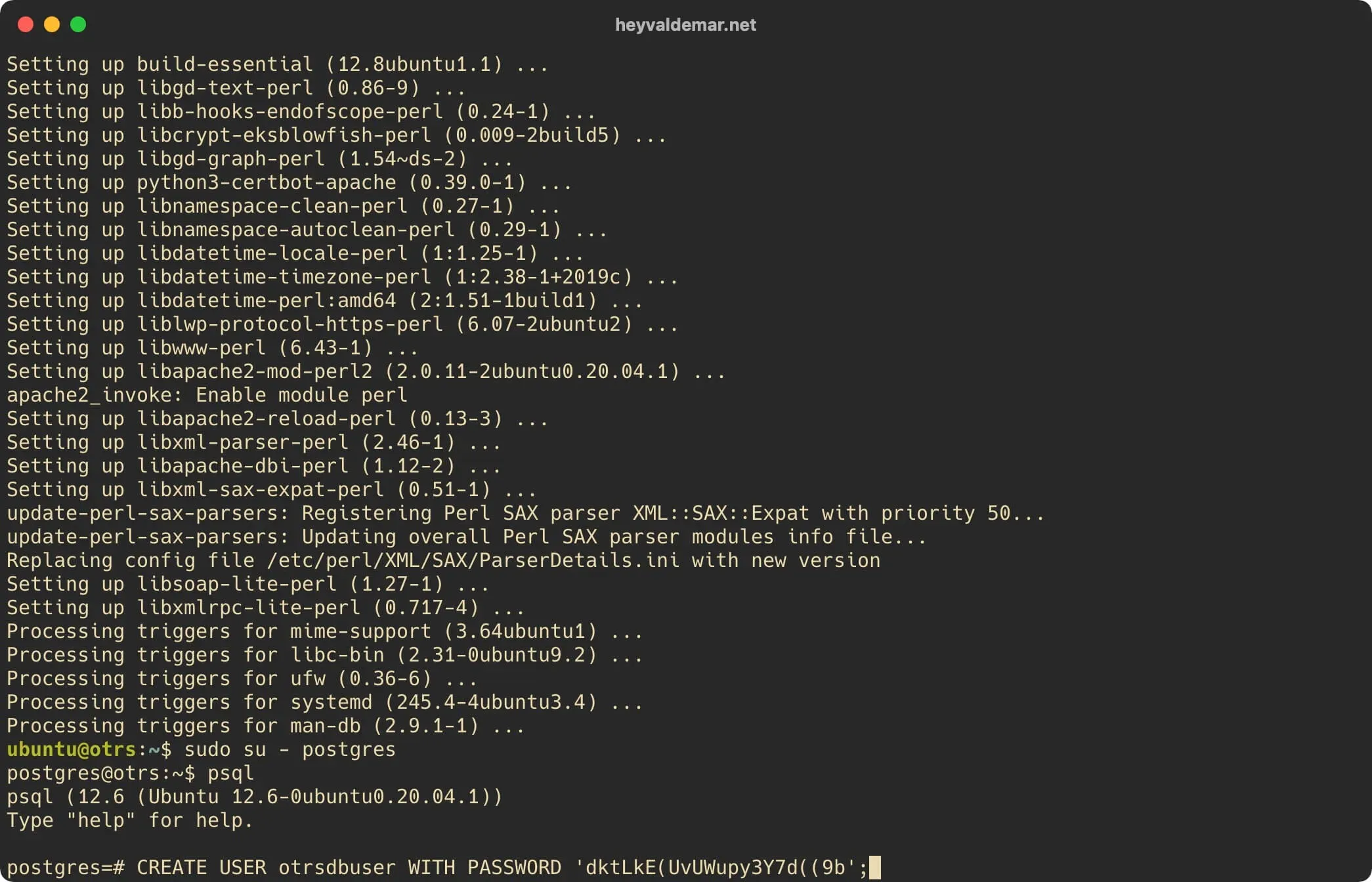 Install OTRS on Ubuntu Server - Step 5