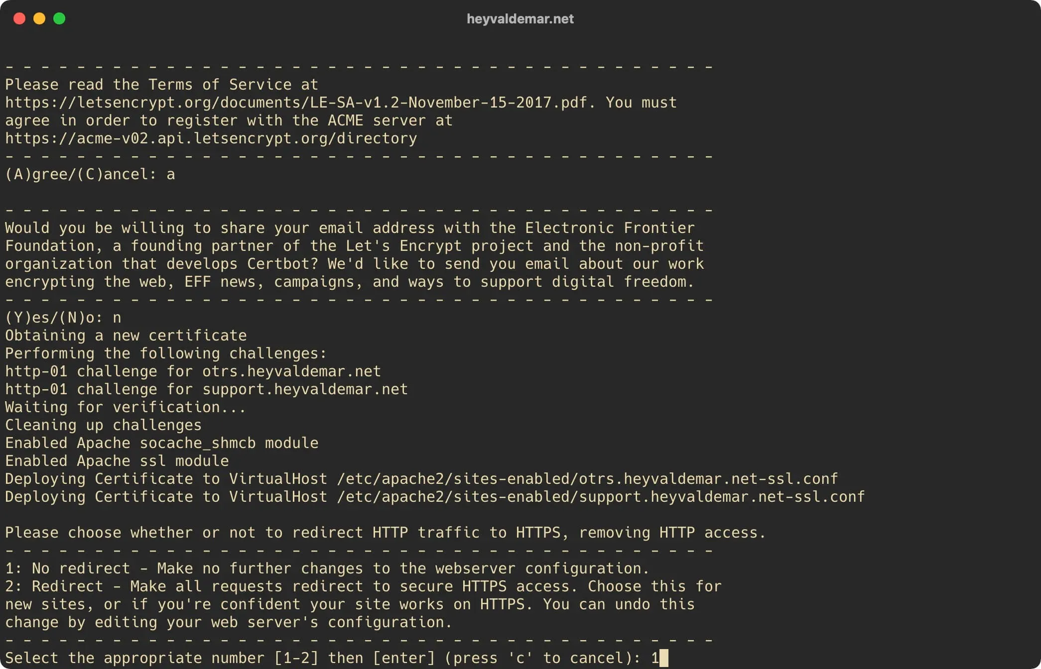 Install OTRS on Ubuntu Server - Step 56