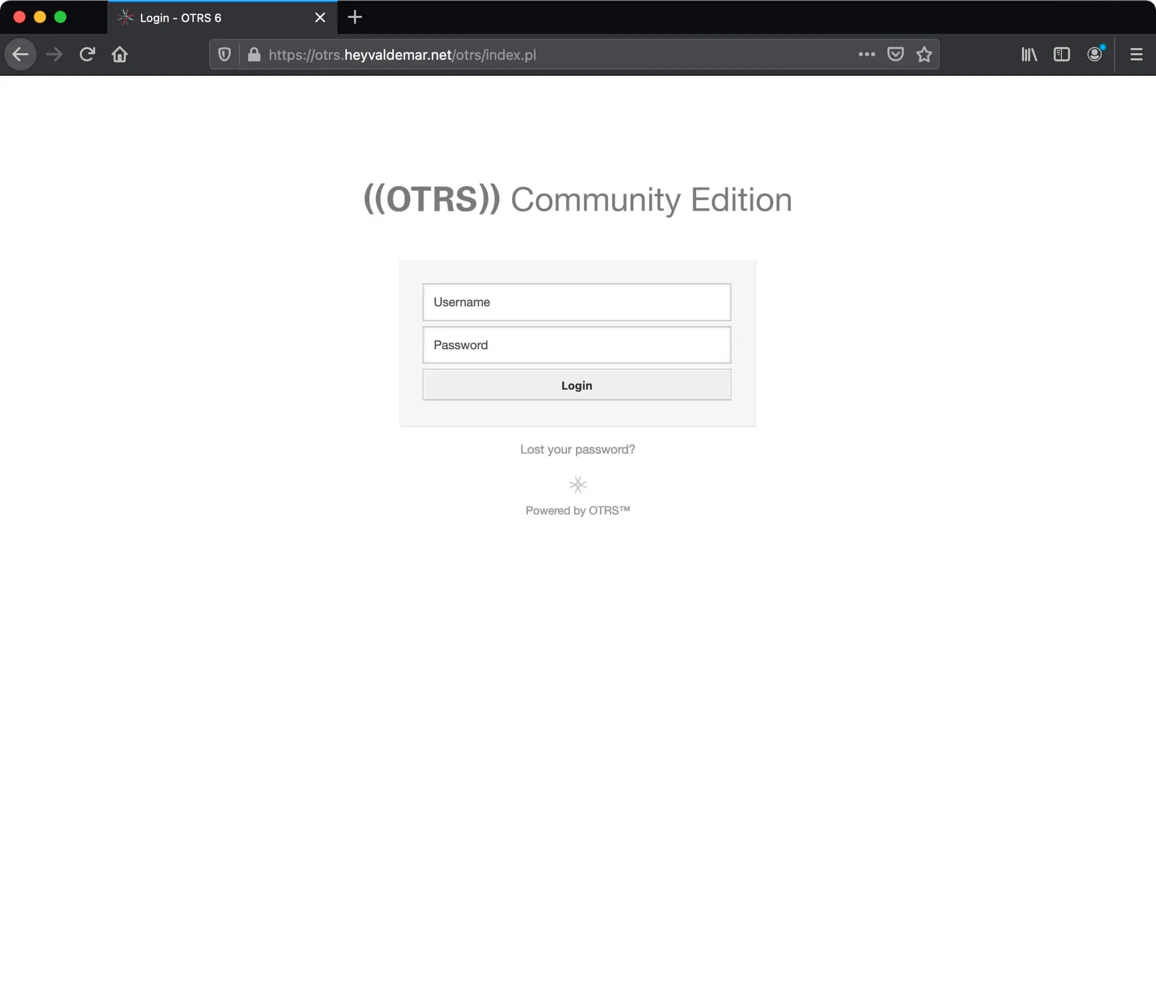 Install OTRS on Ubuntu Server - Step 72