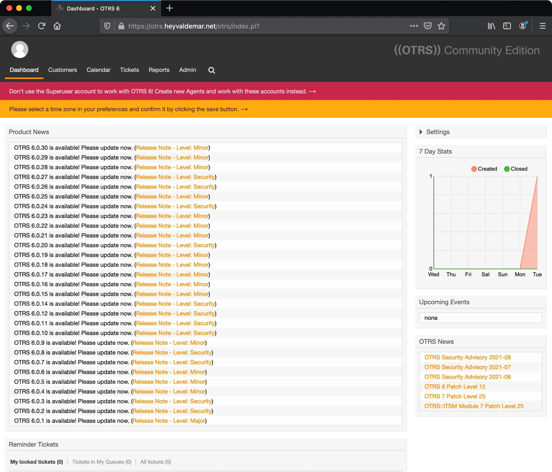 Install OTRS on Ubuntu Server - Step 73