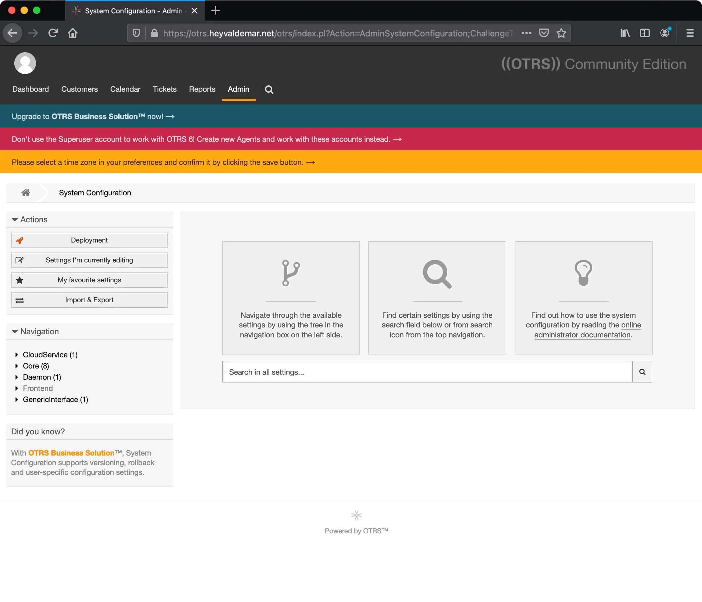 Install OTRS on Ubuntu Server - Step 81
