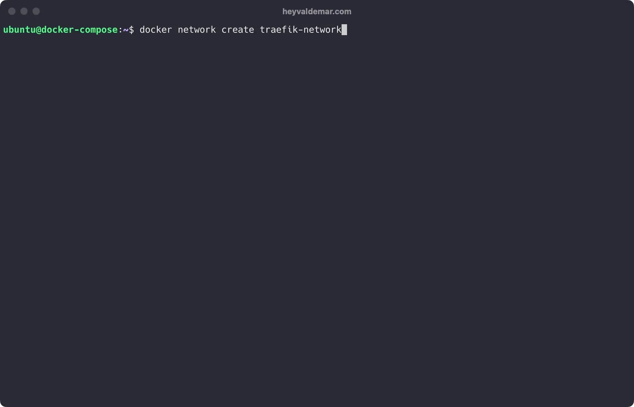 Install ownCloud Using Docker Compose - Step 1
