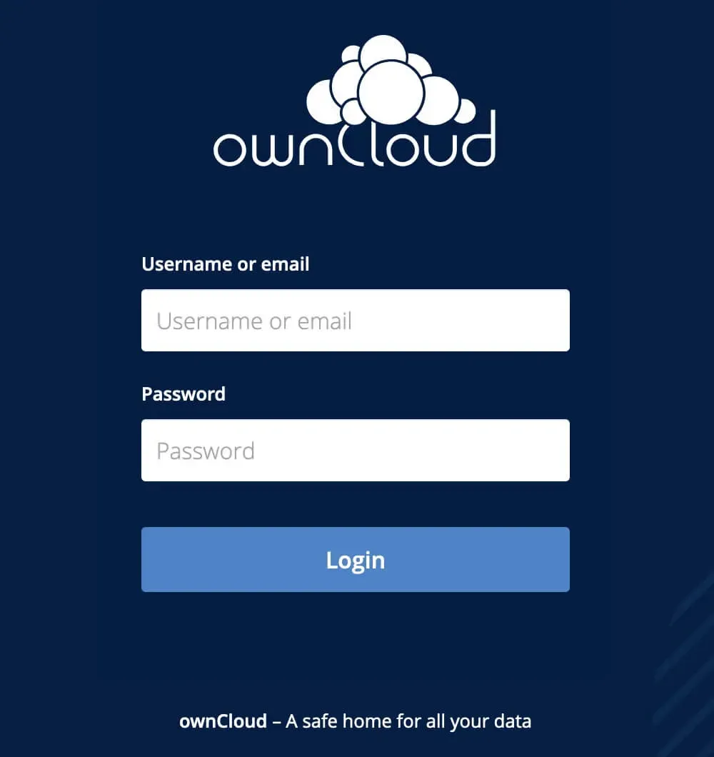 Install ownCloud Using Docker Compose - Step 6