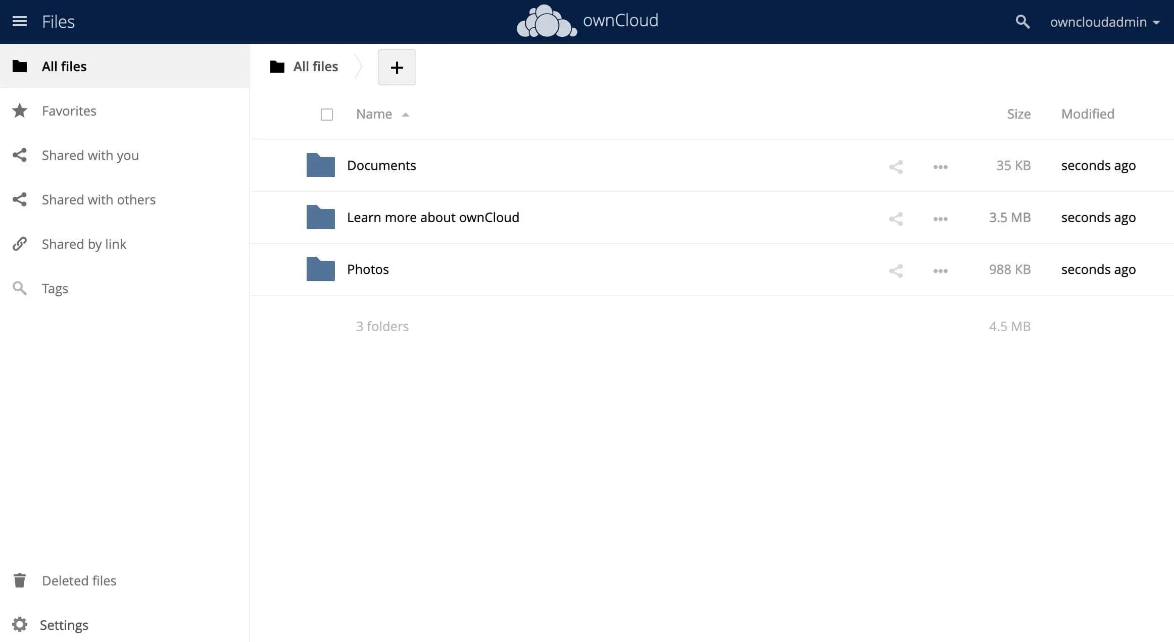 Install ownCloud Using Docker Compose - Step 7