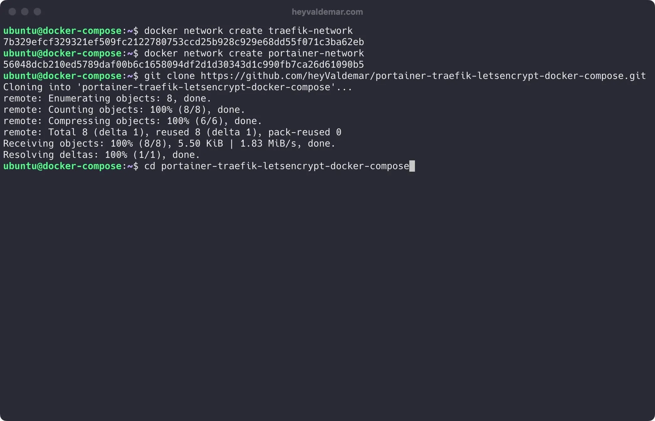 Install Portainer Using Docker Compose - Step 4