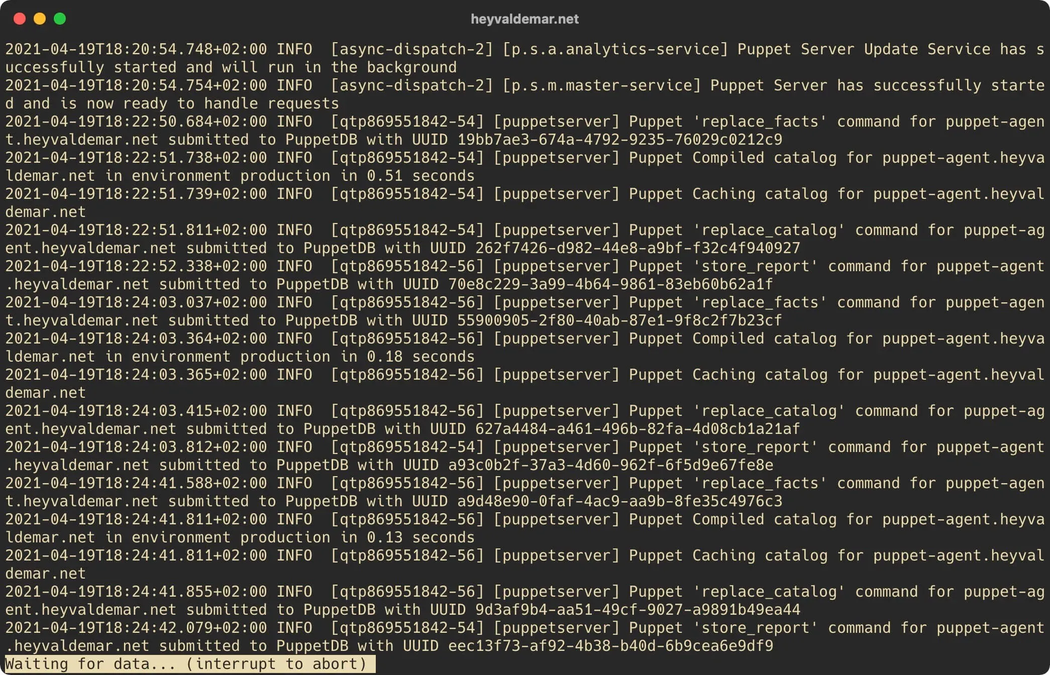 Install PuppetDB on Ubuntu Server - Step 40