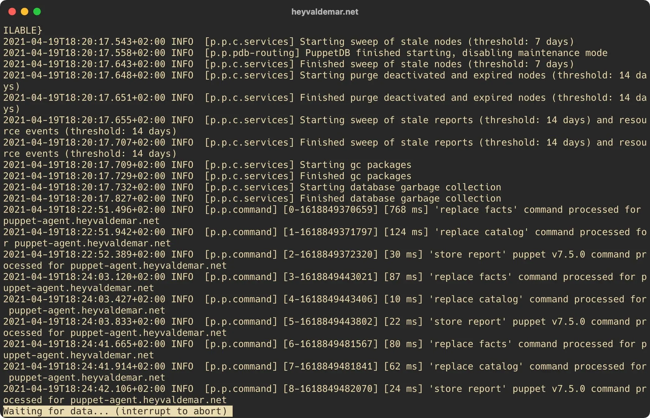 Install PuppetDB on Ubuntu Server - Step 42