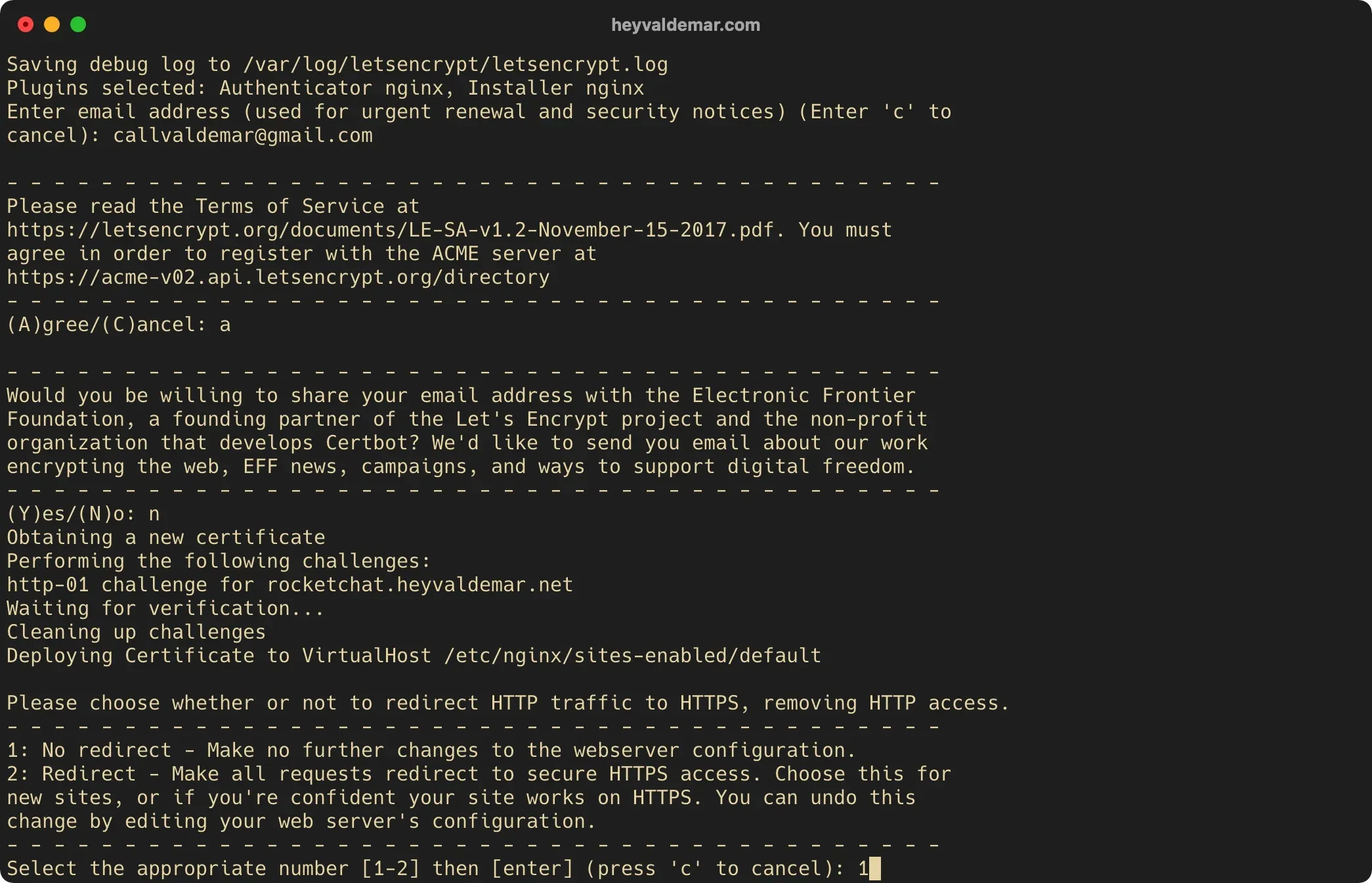 Install Rocket.Chat on Ubuntu Server - Step 12
