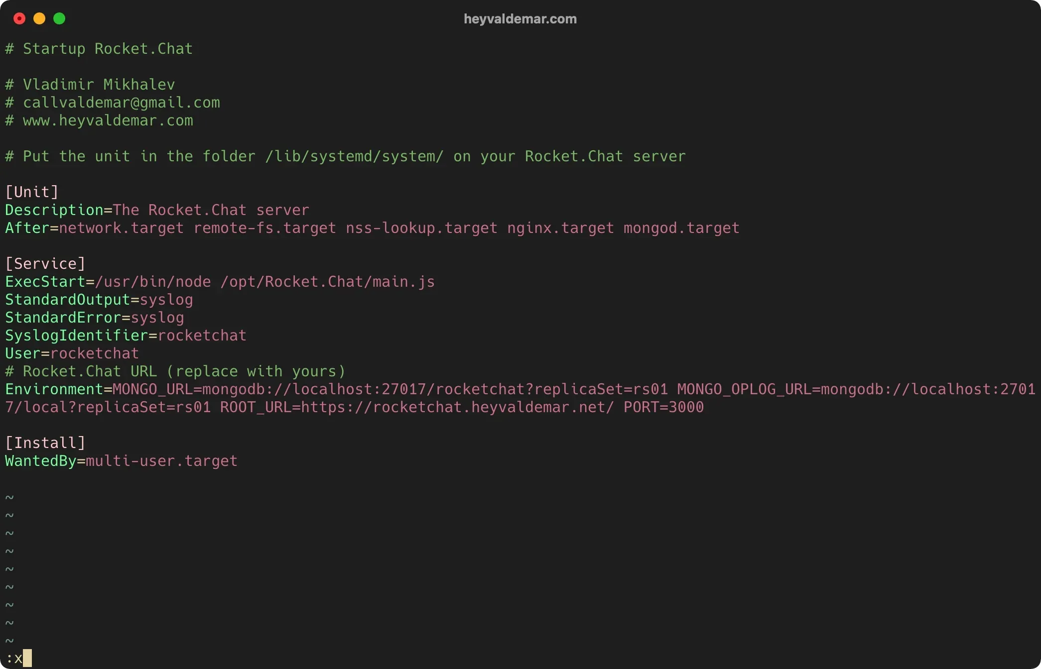 Install Rocket.Chat on Ubuntu Server - Step 36