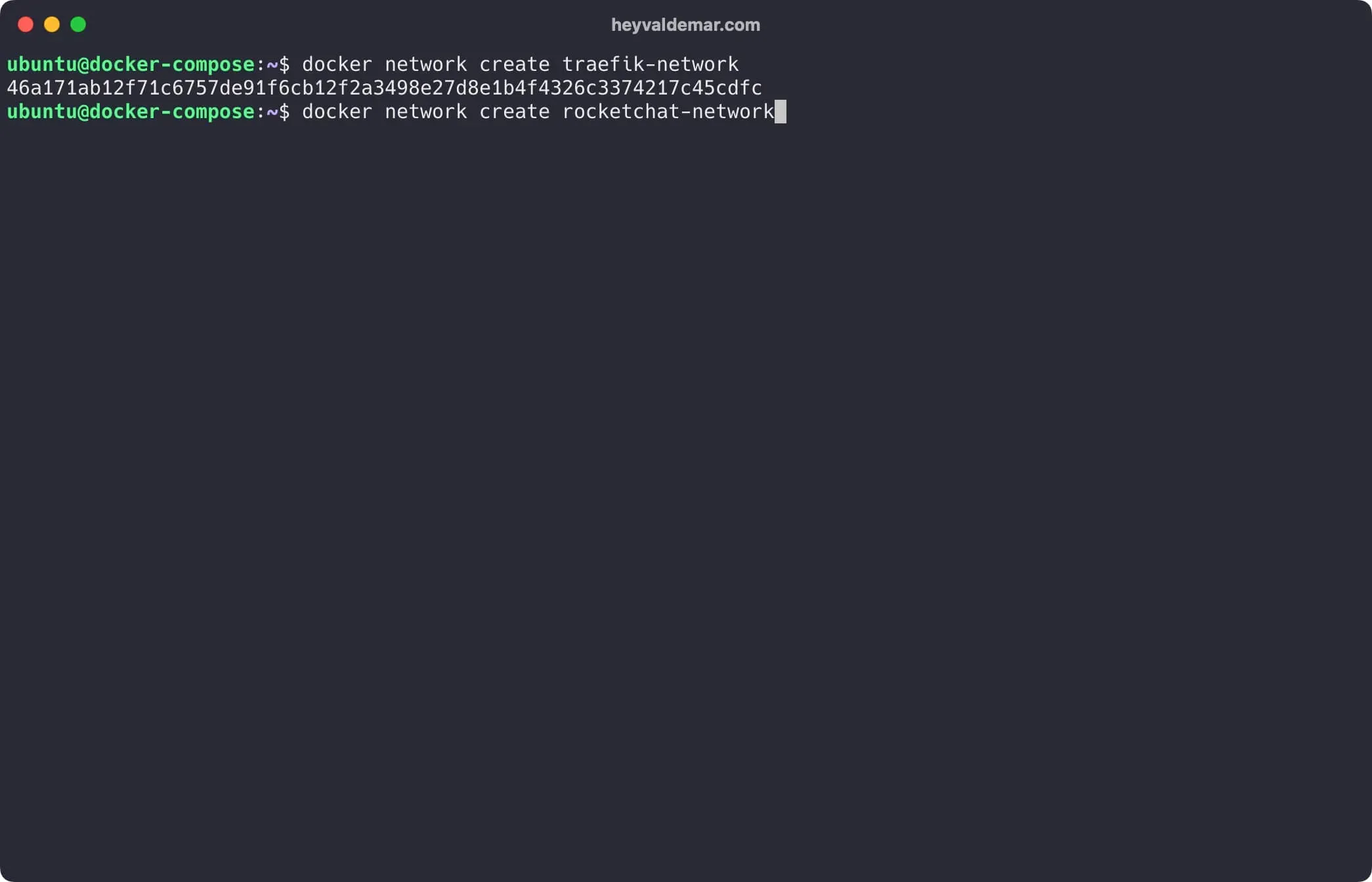 Install Rocket.Chat Using Docker Compose - Step 2