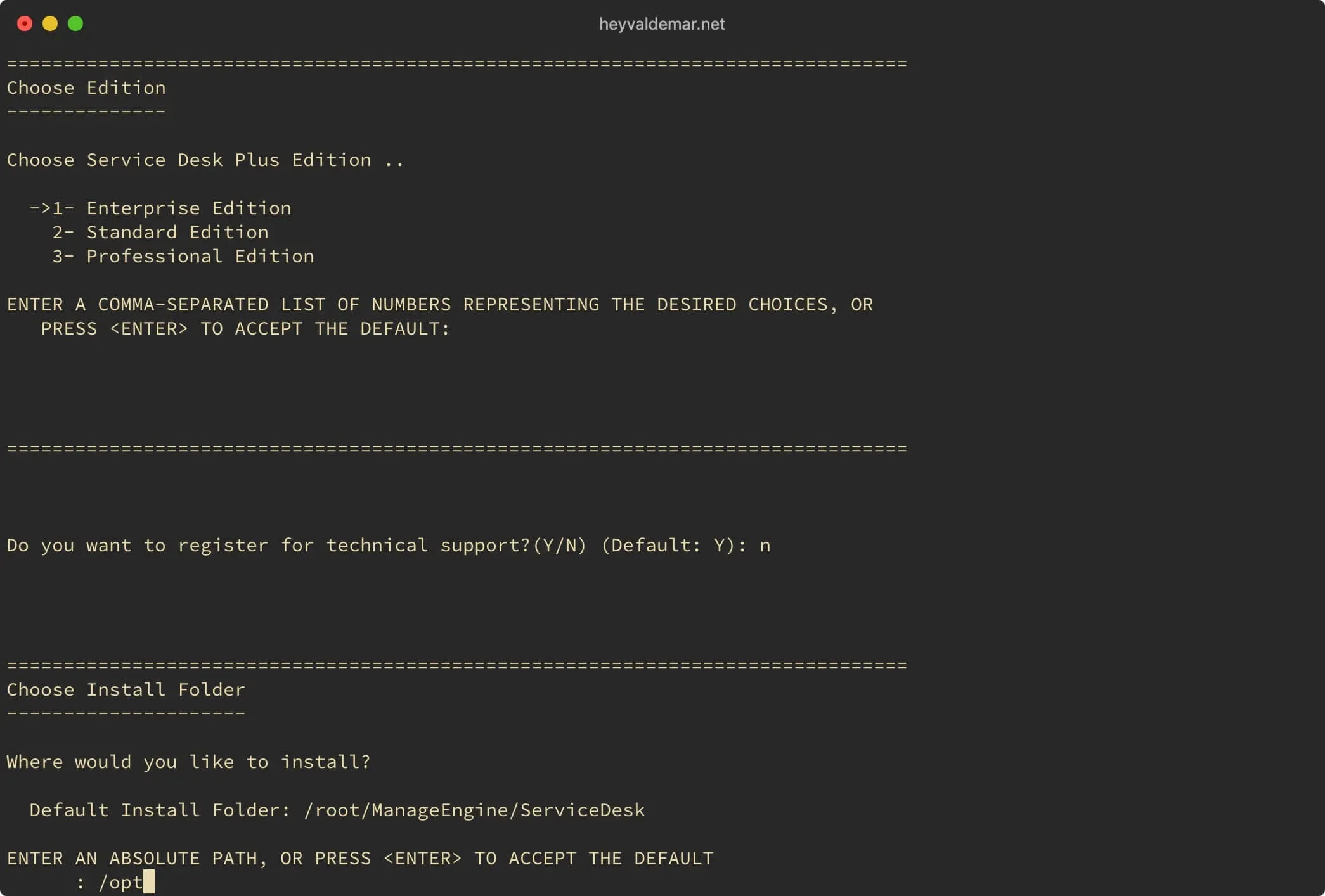 Install ServiceDesk Plus on Ubuntu Server - Step 11