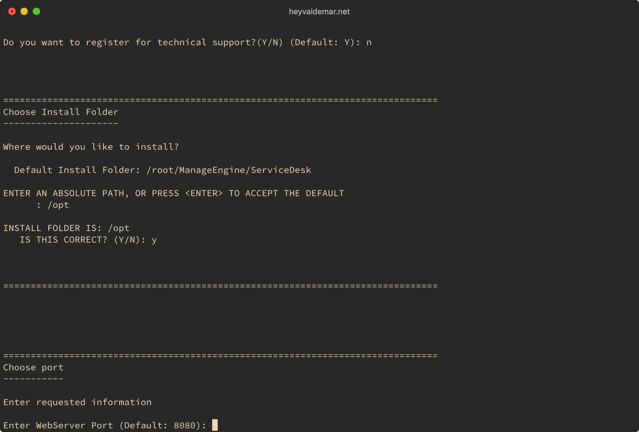 Install ServiceDesk Plus on Ubuntu Server - Step 13