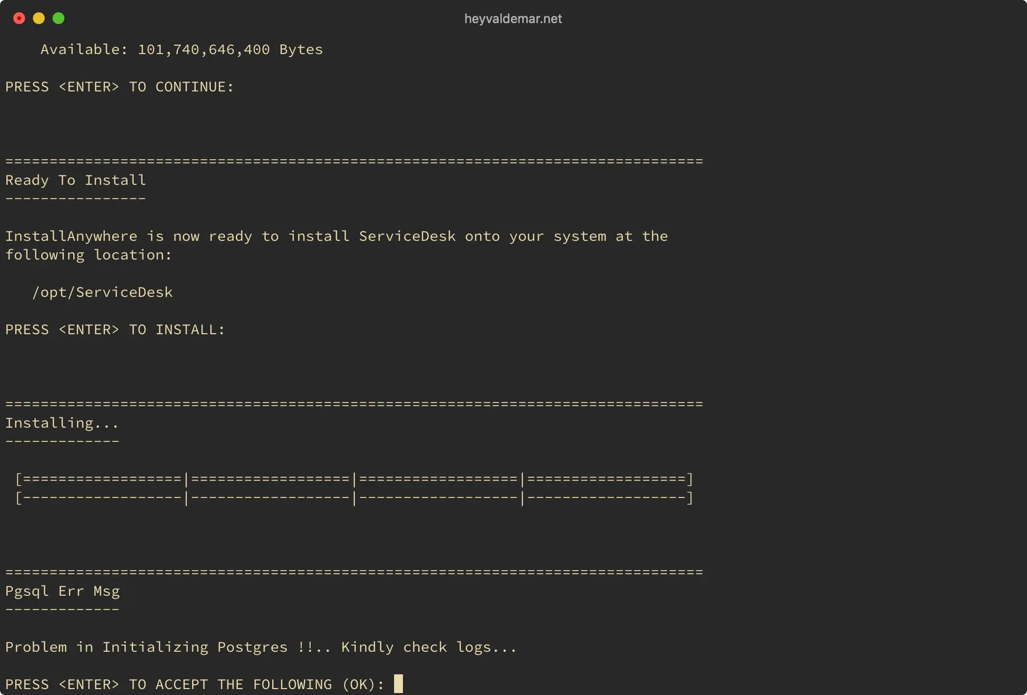Install ServiceDesk Plus on Ubuntu Server - Step 17