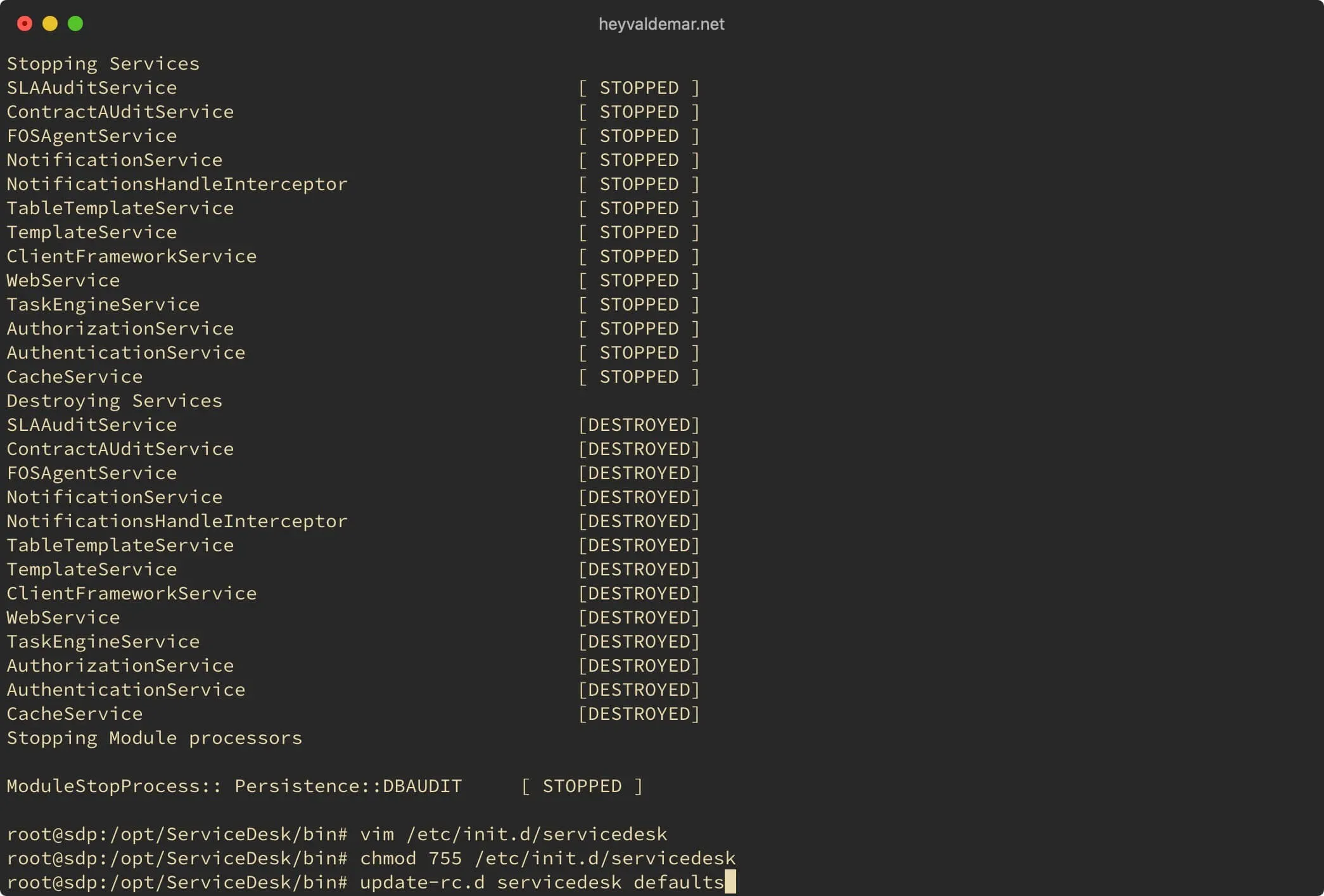 Install ServiceDesk Plus on Ubuntu Server - Step 28