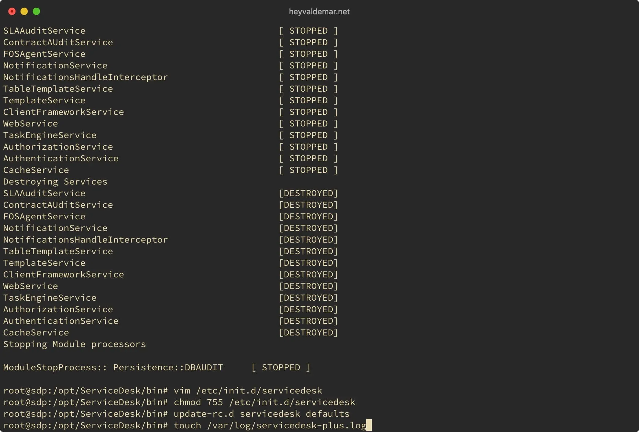 Install ServiceDesk Plus on Ubuntu Server - Step 29