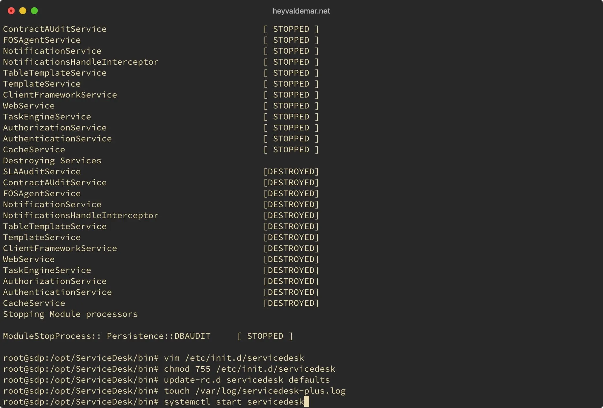 Install ServiceDesk Plus on Ubuntu Server - Step 30