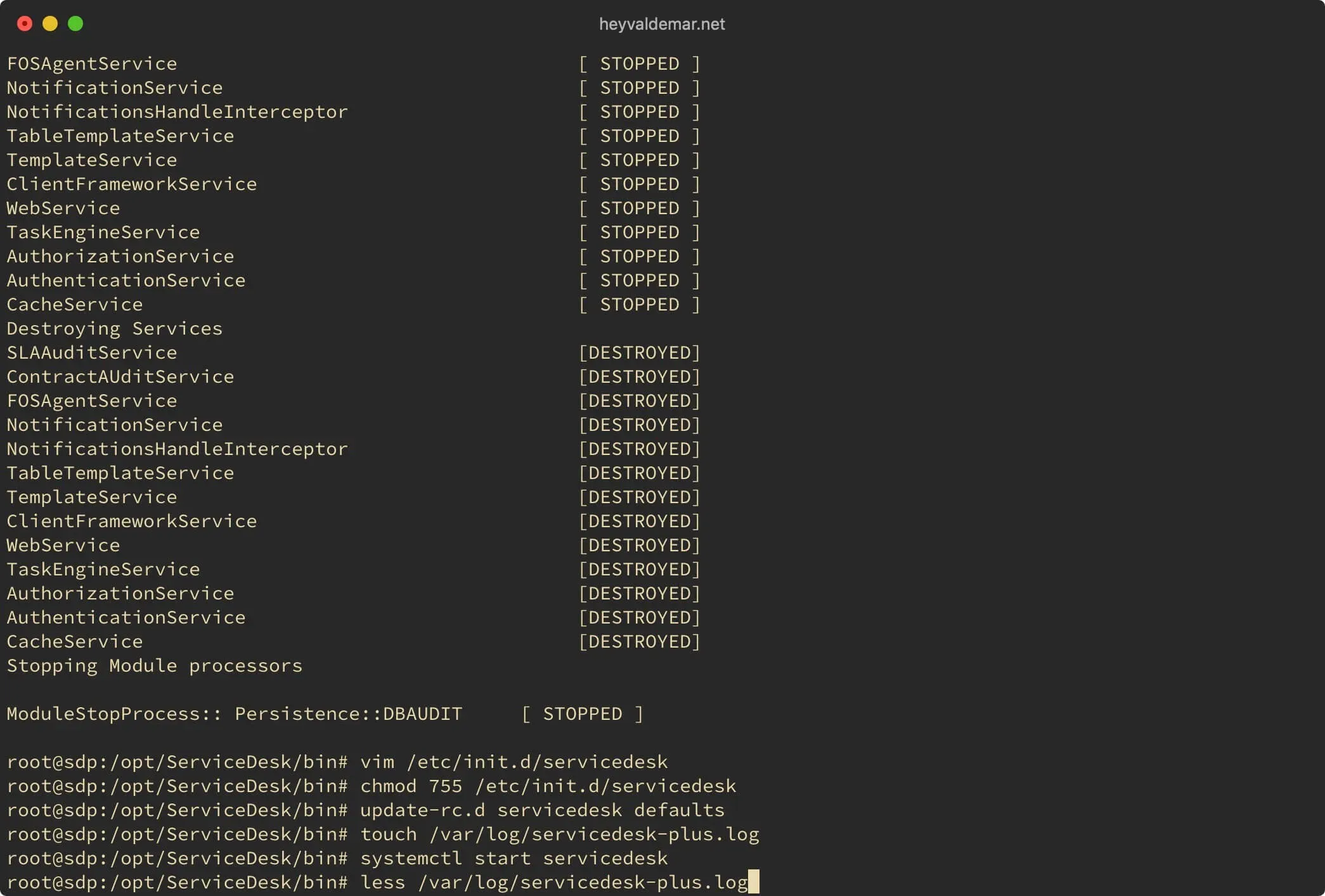 Install ServiceDesk Plus on Ubuntu Server - Step 31