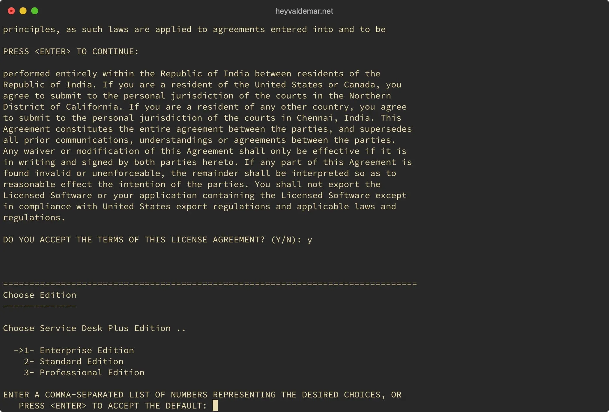 Install ServiceDesk Plus on Ubuntu Server - Step 9