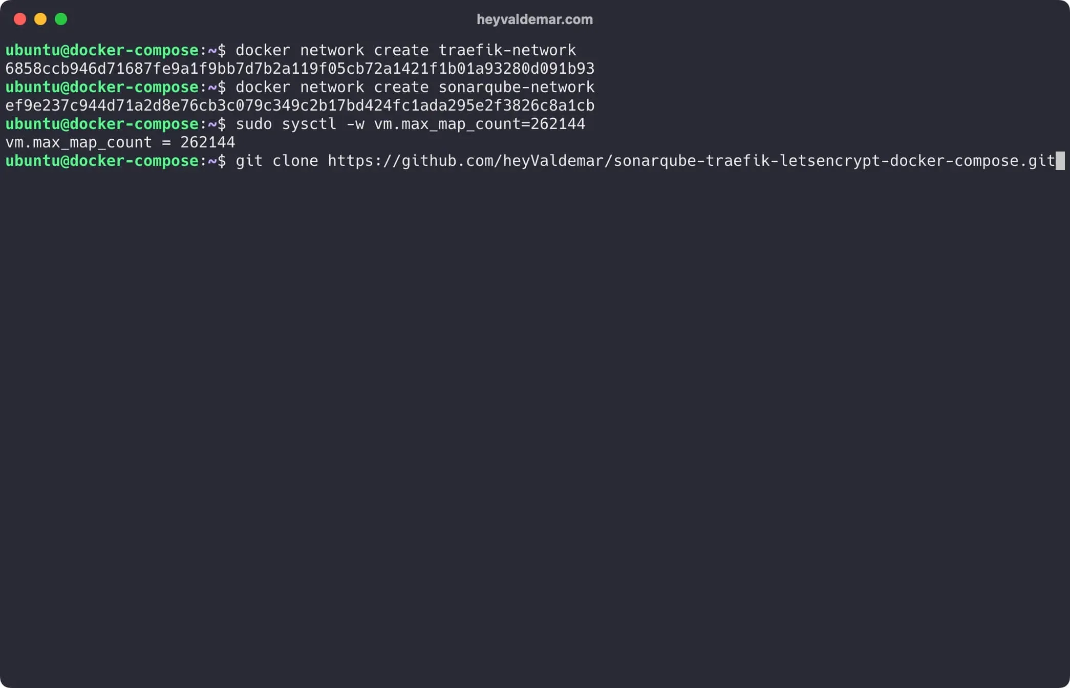 Install SonarQube Using Docker Compose - Step 4