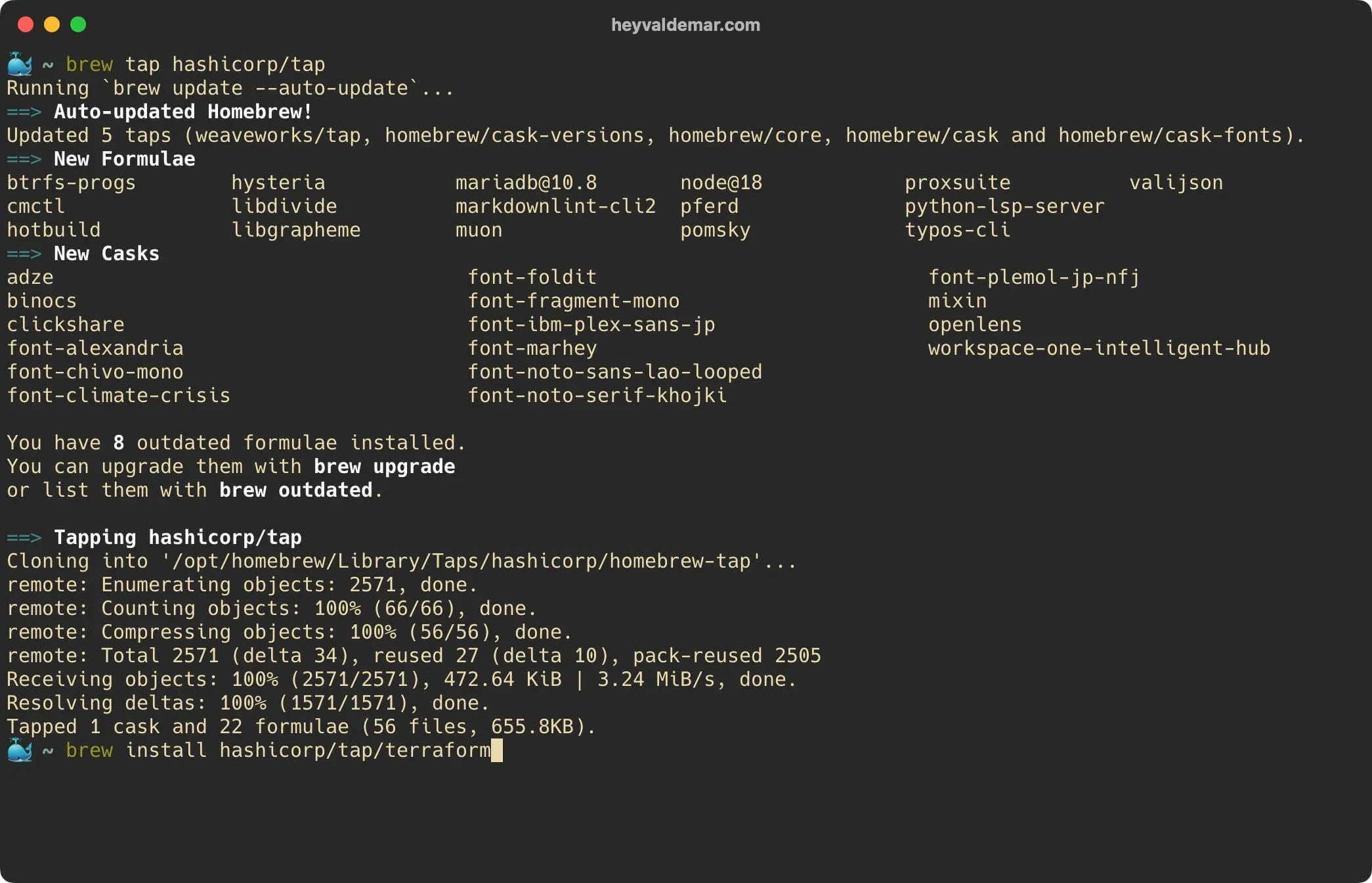 Install Terraform on macOS - Step 2