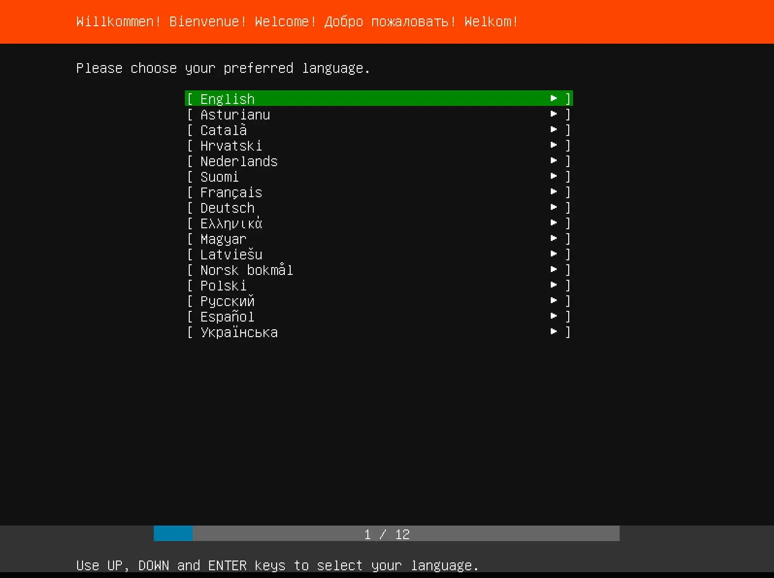 Install Ubuntu Server 18.04 LTS - Step 1