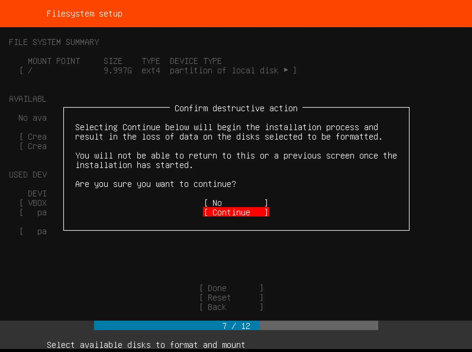 Install Ubuntu Server 18.04 LTS - Step 10