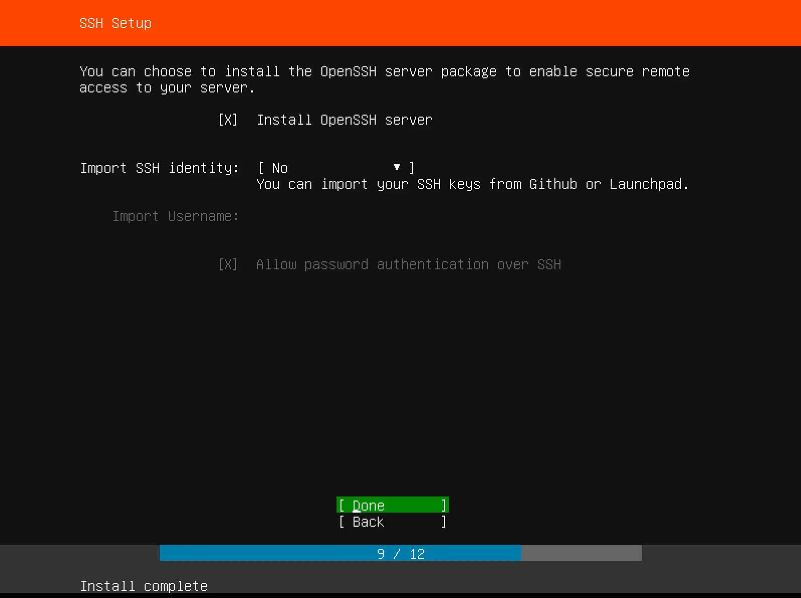 Install Ubuntu Server 18.04 LTS - Step 12