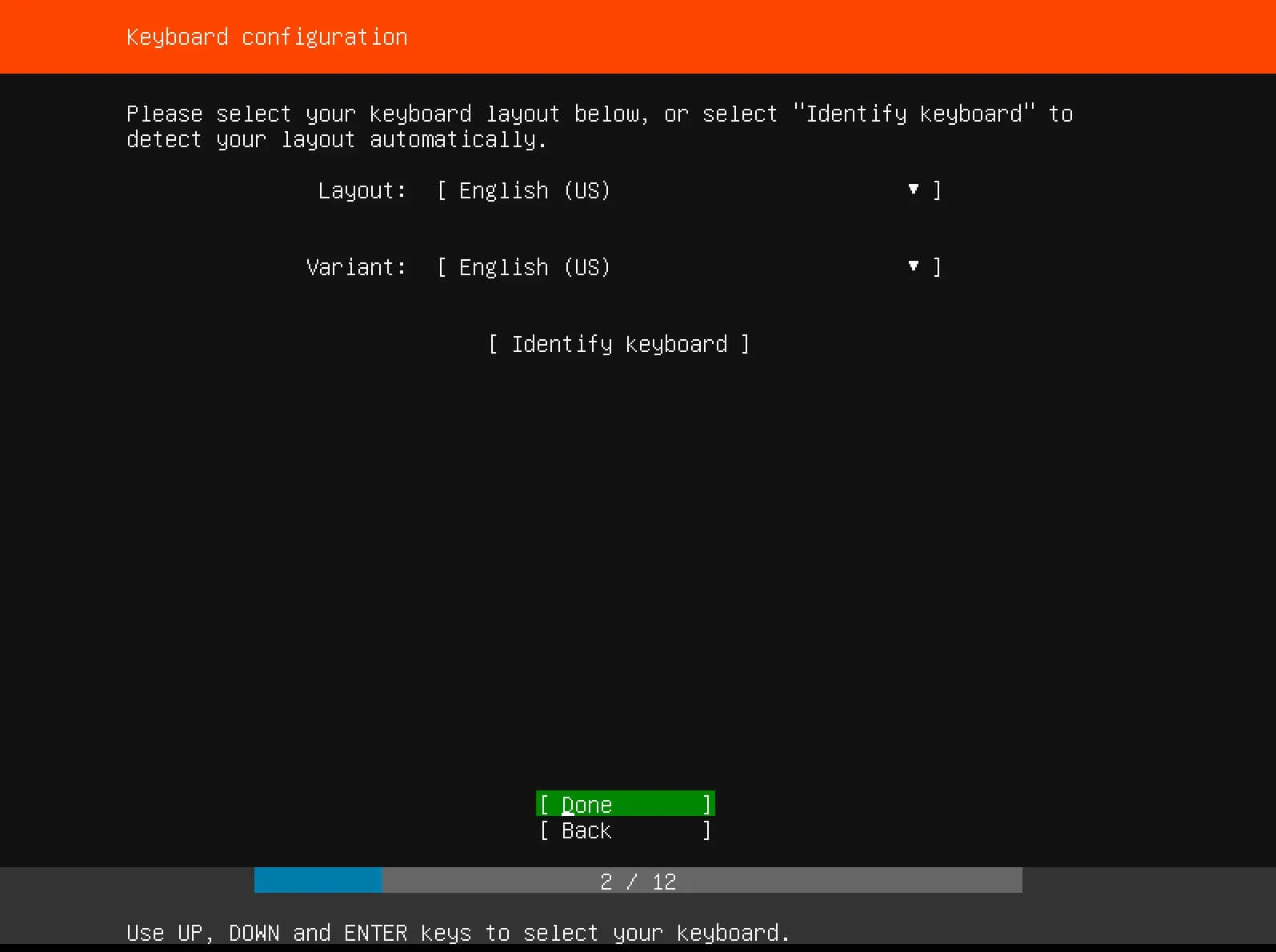 Install Ubuntu Server 18.04 LTS - Step 2