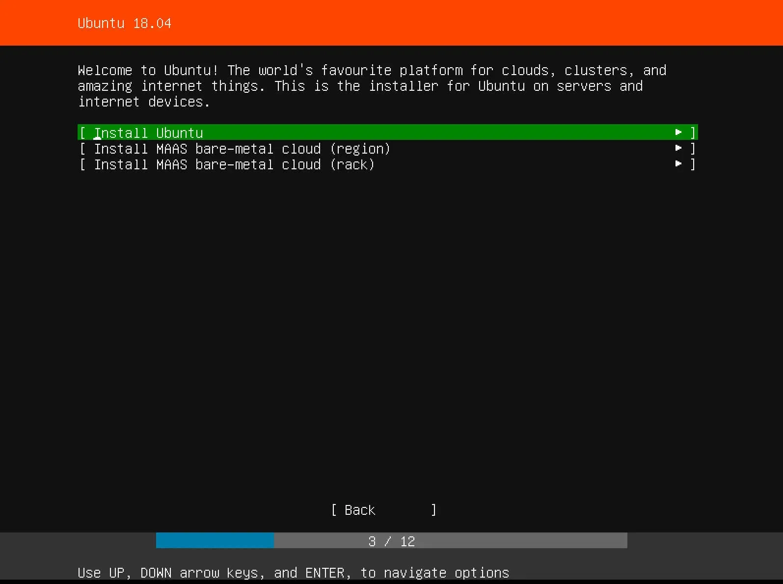 Install Ubuntu Server 18.04 LTS - Step 3