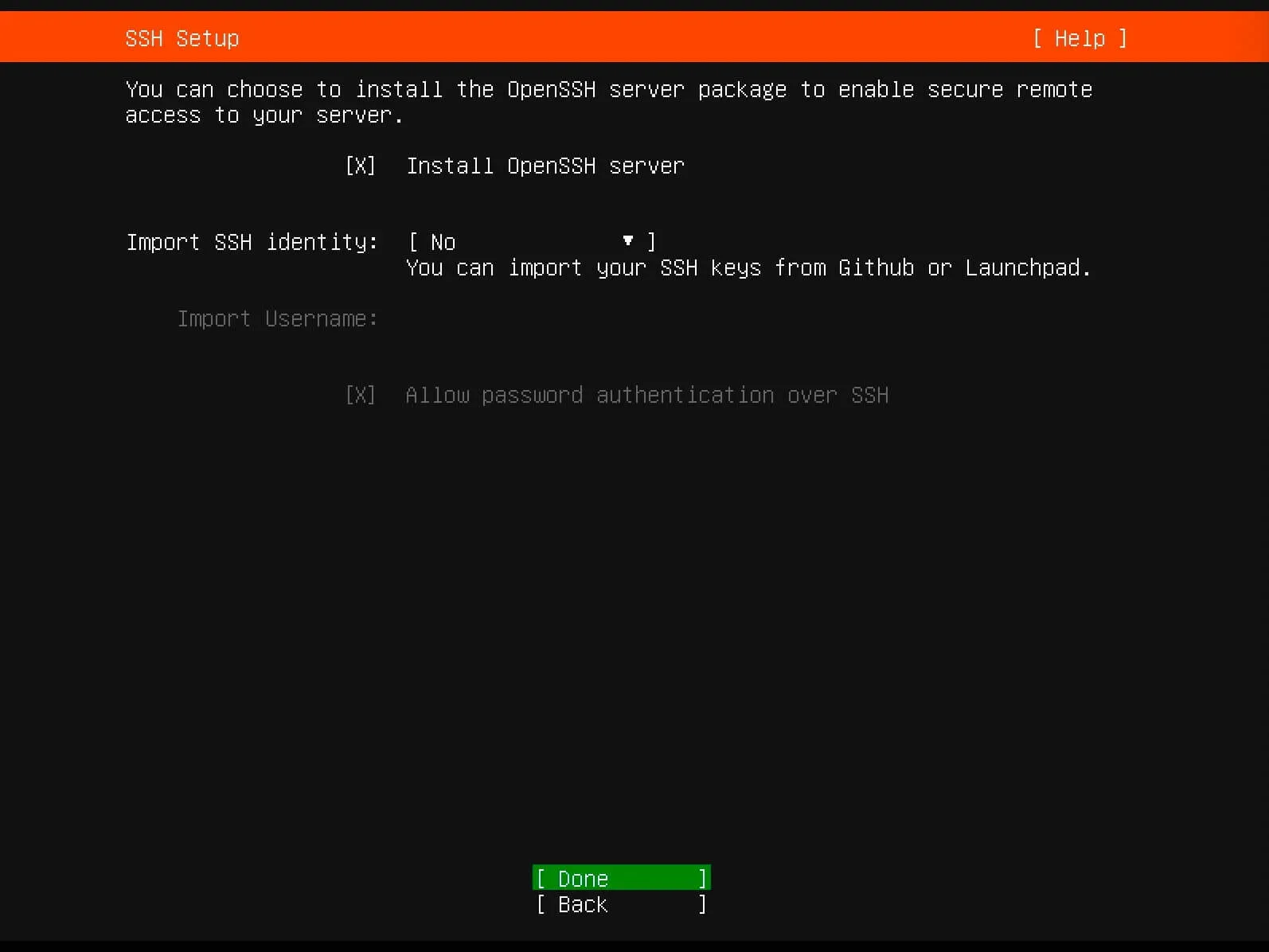 Install Ubuntu Server 20.04 LTS - Step 10