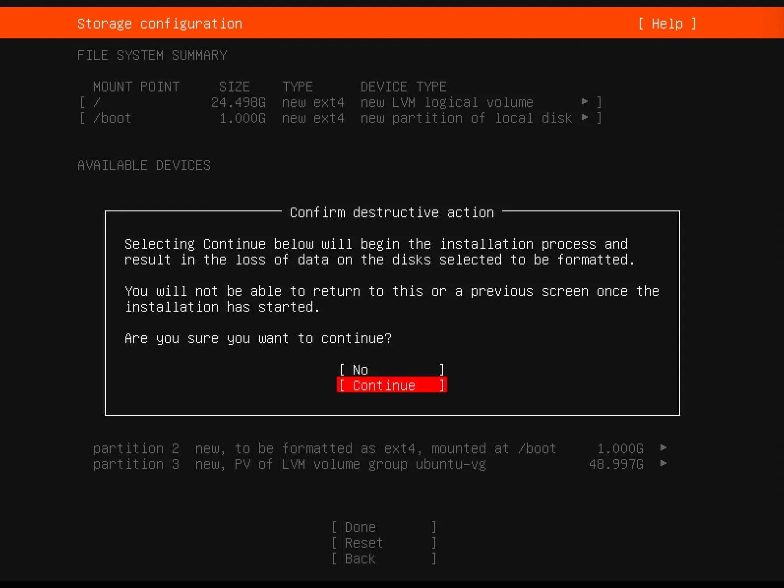Install Ubuntu Server 20.04 LTS - Step 8
